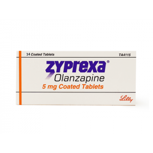 ZYPREXA 5 MG ( OLANZAPINE ) 14 COATED-TABLETS